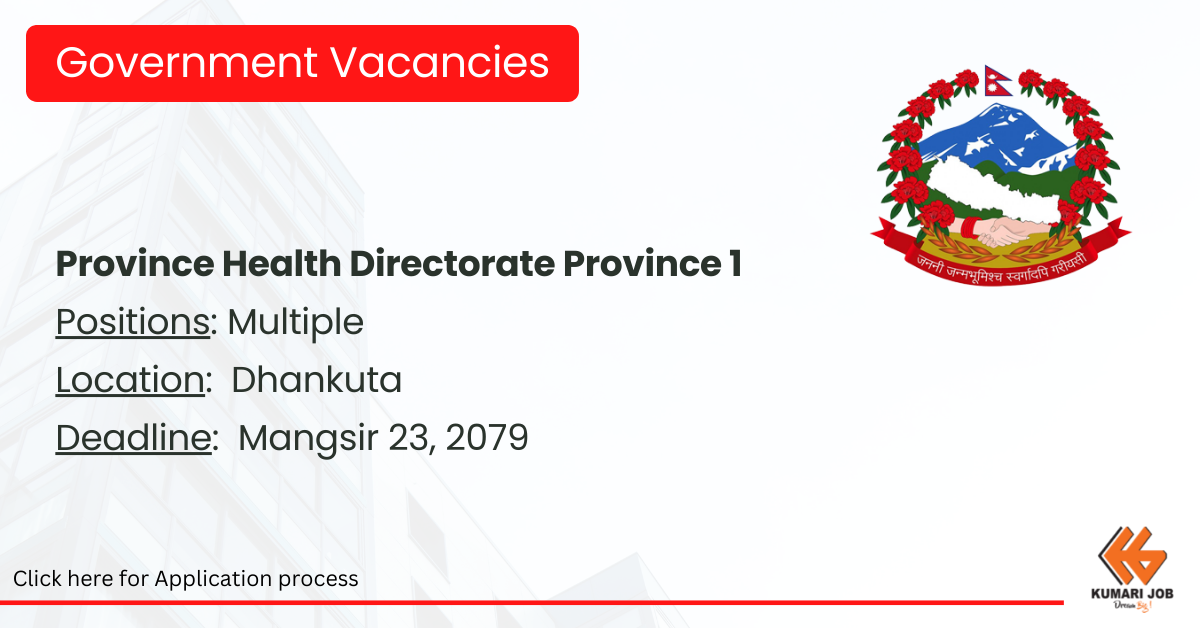 Province Health Directorate Province 1